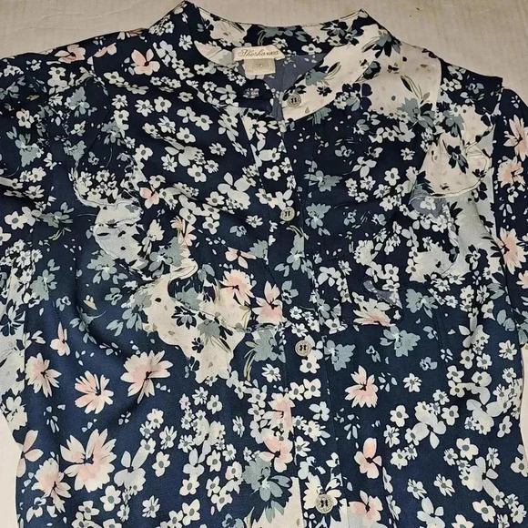 Shoshanna Petra Long- Sleeve Flounce Hem Mini Cottagecore Floral Dress Sz 4 - Picture 6 of 15